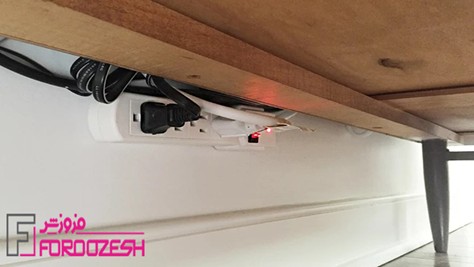 روشی خلاقانه برای پوشاندن سیمهای پشت تلویزیون