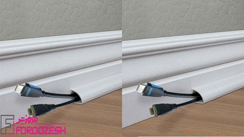 ابزاری برای پوشاندن سیمهای پشت تلویزیون